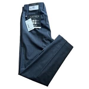 Ralph Lauren Ultra Flex Classic Fit Wool Blend Dress Pants NWT 34x32 Gray